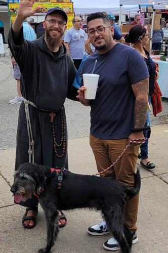 Fr Francis and two friends