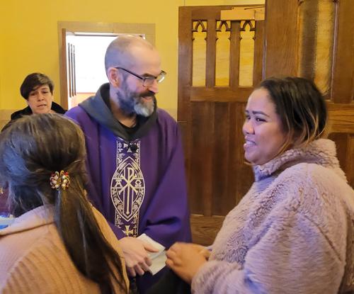 Fr Peter and parishioners - 1